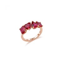 Anello Rosato Donna in Argento Zircone RZGE32A - RZGE32A